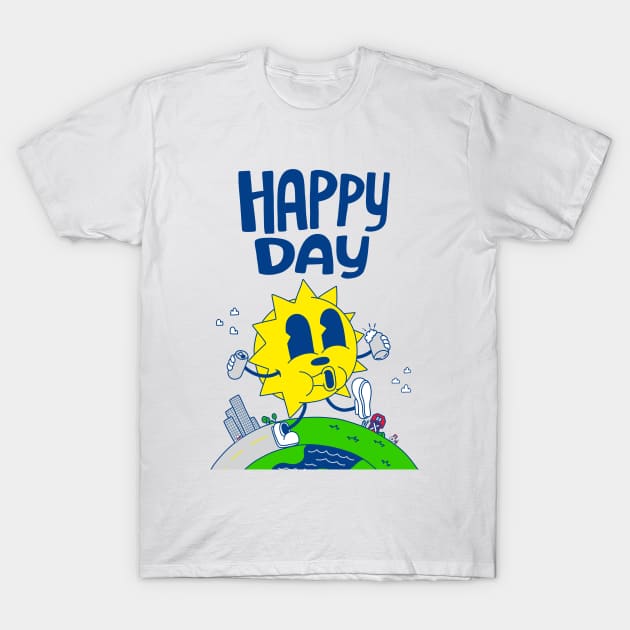 Happy Sunshine Days T-Shirt by Chris Nixt